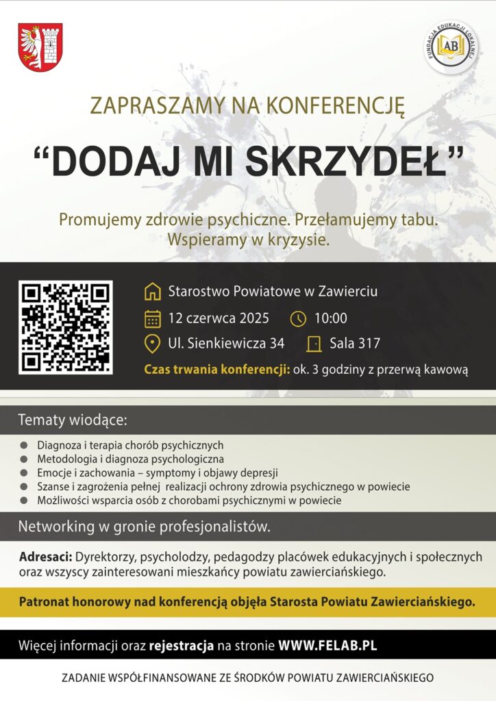 Plakat projektu Dodaj Mi Skrzydeł