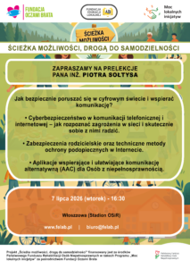 Plakat na temat spotkania - Cyberbezpieczeństwo